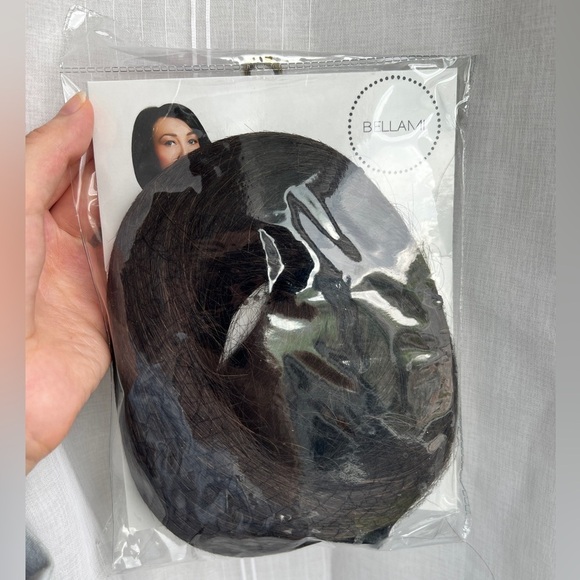 New Bellami Mochachino Brown 1C Faux Wrap Ponytail 20” Hair Extensions - Picture 4 of 10